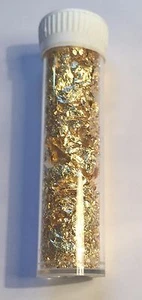 Vial Full of Gold Leaf/Flake (Awesome Gift) - Picture 1 of 5
