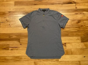 McDonalds Short Sleeve Uniform 1/4 Zip Top Shirt Womens Small S Gray/Blue Work - Picture 1 of 12