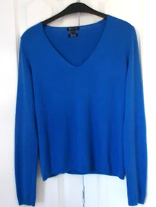 Massimo Dutti Women's Cotton / Silk V Neck Lightweight Jumper S - Picture 1 of 3