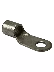 (100) Non-Insulated 4 Gauge 1/4" Ring Terminal Uninsulated Wire Connector - USA - Picture 1 of 6