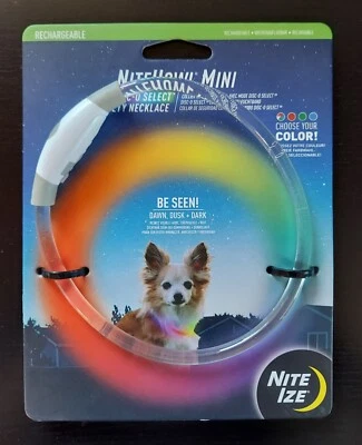 Mini collar LED para perro Nite Ize NiteHowl disco de seguridad recargable-O Select Foto 1 de 4