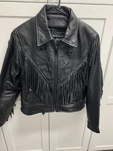 Leather Gallery Women's Leather Jacket-Rose Details Large - Picture 1 of 7