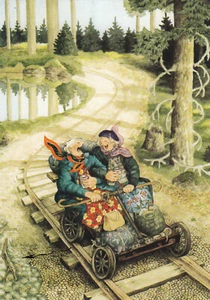 Karte: Inge Löök - Frauen fahren mit der Draisine / Nr. 56 - Imagen 1 de 1