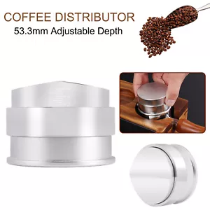 Coffee Distributor Esprosso Leveler Tool For 54mm Portafilters Adjustable Depth - Bild 1 von 13