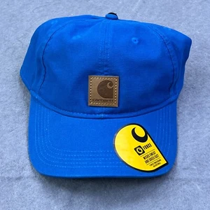 NEW Carhartt Canvas Hat Mens Odessa Force Marine Blue Ball Cap Adjustable AH0289 - Picture 1 of 8
