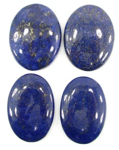 263.95 CT Natürlich Blau Lapislazuli Lose Edelstein Cabochon Viele 4 Stück - - Picture 1 of 2