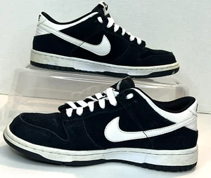 Talla 6,5 Y (GS) - Nike Dunk Low Negro Blanco Reverso Panda Gamuza 310569-020 - Imagen 1 de 7