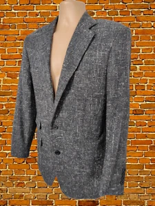 MEN BESPOKE THOM SWEENEY SIZE 44" CHEST GREY 100% WOOL FORMAL SUIT BLAZER JACKET - Picture 1 of 8