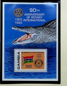 GAMBIA Sc 1638 NH SOUVENIR SHEET OF 1995 - ROTARY INT'L - (AA23) - Picture 1 of 1