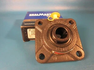 Sealmaster SF-12 Standard-Duty Gewindestift Verriegelung 4-Bolzen Flansch Einheit, 3/4" - Bild 1 von 5