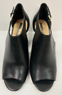 Tahari ?Going? Black Leather Peep Toe Cut Out Sides Shoes Booties Size 8.5M