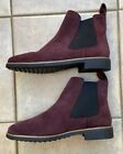 CLARKS LADIES SUEDE BURGUNDY ANKLE BOOTS SIZE 5.5D