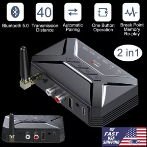 Große Reichweite Bluetooth Transmitter Empfänger Wireless Home Auto Stereo Audio Adapter - Bild 1 von 12