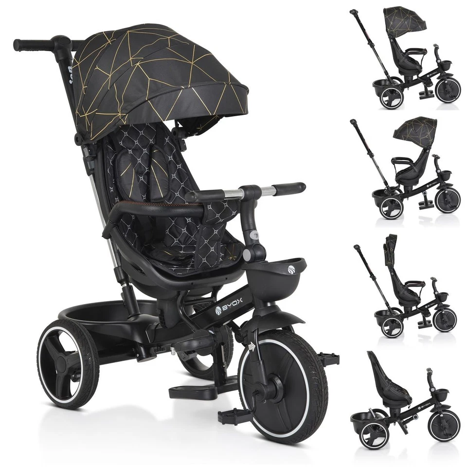 Byox Dreirad Tricycle Fusion verstellbar PU-Reifen drehbarer Sitz Schiebestange - Bild 1 von 1