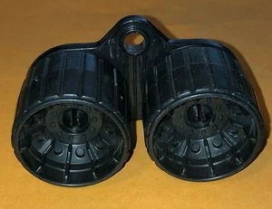 Vintage G.I. Joe Toy Part M-5473-4 GI (unbekannt) Fahrzeug schwarz Räder Reifen Profil - Bild 1 von 8