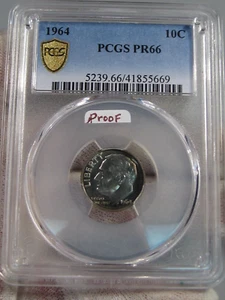 1964 Beweis Roosevelt Dime PCGS PR66. #25 - Bild 1 von 6