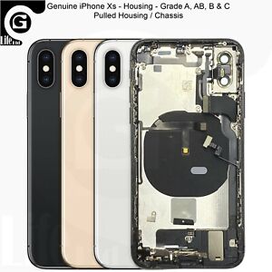 Genuine Apple iPhone Xs Rear Back Chassis Housing With Parts Grade A AB B and C