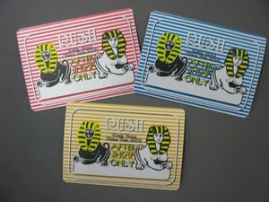 RUSH satin passes THREE from Vapor World Tour 2002 - Rectangles ! - Picture 1 of 1