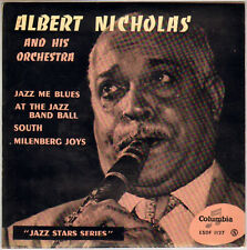 ALBERT NICHOLAS "JAZZ ME BLUES" JAZZ EP 1956 COLUMBIA 1127