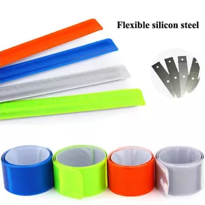 5pcs Reflective Band Cycling Walking Safe Fluorescent Arm Leg Strap Armband - Picture 1 of 16