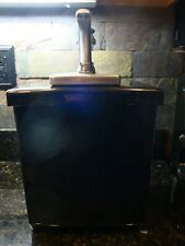 Vintage Black Ceramic Soda Fountain Large dispenser with Syrup dispenser pump