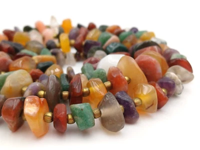 COLLANA VINTAGE '60 MULTIPIETRE NATURALI - CM 32 - Immagine 1 di 4