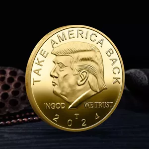Challenge Coin 2024 President Donald Trump Take America Back Commemorative Gift - Picture 1 of 11