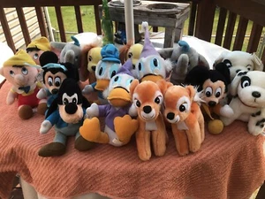 Disney Vintage Plush 16 Piece Lot Various Characters  - Picture 1 of 16