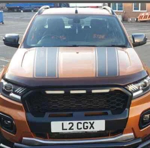 Fits Isuzu Dmax Bonnet Stripe Graphics Any Year Decals Stickers - Picture 1 of 2
