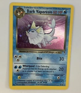 Dark Vaporeon 9/110 Legendary Collection WOTC Holo Rare Pokémon M-NM - Picture 1 of 12