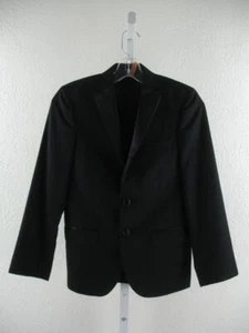 Boy's 12R Lauren Ralph Lauren Black Tuxedo Formal Jacket Blazer Suit Coat Satin - Picture 1 of 17