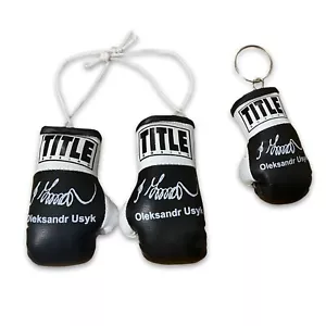 Oleksandr Usyk Uysk Autographed Mini Boxing Gloves & Keyring SET Signed Gift - Picture 1 of 7