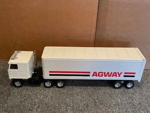 ERTL COE AgWay Semi & Trailer, White, Nice!, VGC!, 1/48 - Picture 1 of 4