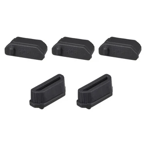 5 x Silicone TV Anti-Dust Stopper Cap Cover for FEMALE Port Black - Photo 1/4