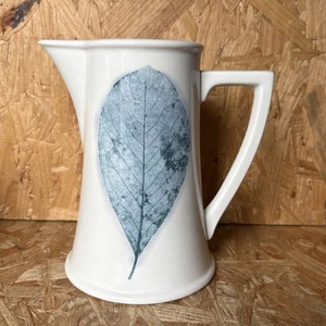 Y2K Portmeirion Dusk Tall Jug Pitcher, Jo Gorman, Purple Leaf 19cm - Picture 1 of 9