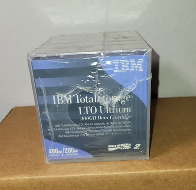 IBM Total Storage LTO Ultrium 2 400gb/200gb compressed Data Cartridge new lot 5 - Image 1 of 4