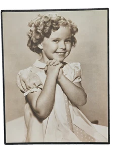 Shirley Temple 11x14 Sepia Matte Print, Vintage, Sitting Innocent, See Notes - Picture 1 of 12