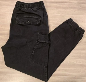 Airwalk Herren Cargo Hose Braun Gr. L Freizeit Gummibund Taschen Jogger Taper - Bild 1 von 10