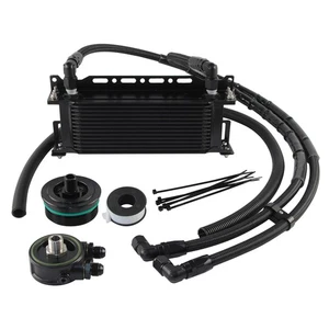 14 Row AN8 Engine Oil Cooler Kit For Toyota 1GR 2GR 3GR 5GR 8AR Reiz Cruiser - Picture 1 of 11