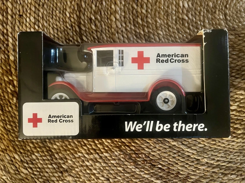 Vintage ERTL American Red Cross  1927 Graham Brothers Ambulance New Lowe’s Case - Image 1 of 4