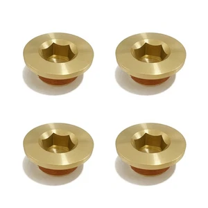 4x LS& LT Engine Block Coolant Water Threaded Drain Plug GM LS1 LS3 5.3 6.0 6.2L - Foto 1 di 5