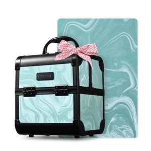 Byootique Makeup Train Case Cosmetic Organizer w/ Mirror Tray Artist CB Vitality - Picture 1 of 9