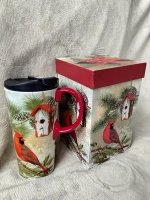 Cypress Ceramic coffe Cup / mug With Decorative Box. 17oz 7inch Tall - Image 1 of 4
