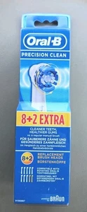 Oral-B Precision Clean Replacement Toothbrush Heads 8+2 Extra Pieces (10) NEW - Picture 1 of 2
