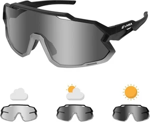 Gafas de ciclismo fotocromáticas para hombre mujer, gafas de sol de bicicleta de montaña con UV... - Imagen 1 de 13