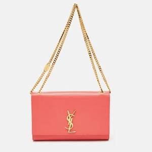 Saint Laurent Pink Leather Medium Kate Shoulder Bag - Picture 1 of 9