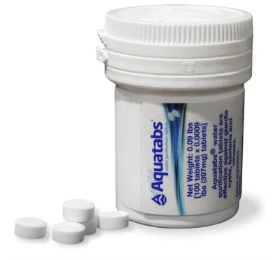 Aquatabs 397mg Water Purification Tablets (100 Pack). Survival Camping Overland - Image 1 of 4