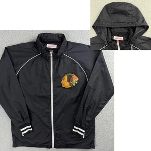 Chaqueta Chicago Blackhawks Para Hombre Grande L Negra India Mitchell And Ness NHL Hockey - Imagen 1 de 12