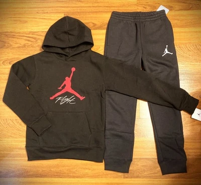 Nike Air Jordan Conjunto Juvenil Niños Sudadera con Capucha PANTALONES Chándal 2 piezas Talla M (10-12) Nuevo Foto 1 de 4