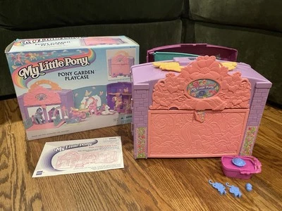 复古孩之宝 My Little Pony G2 1997 小马花园游戏箱和配件带盒 — 第 1/4 张图片